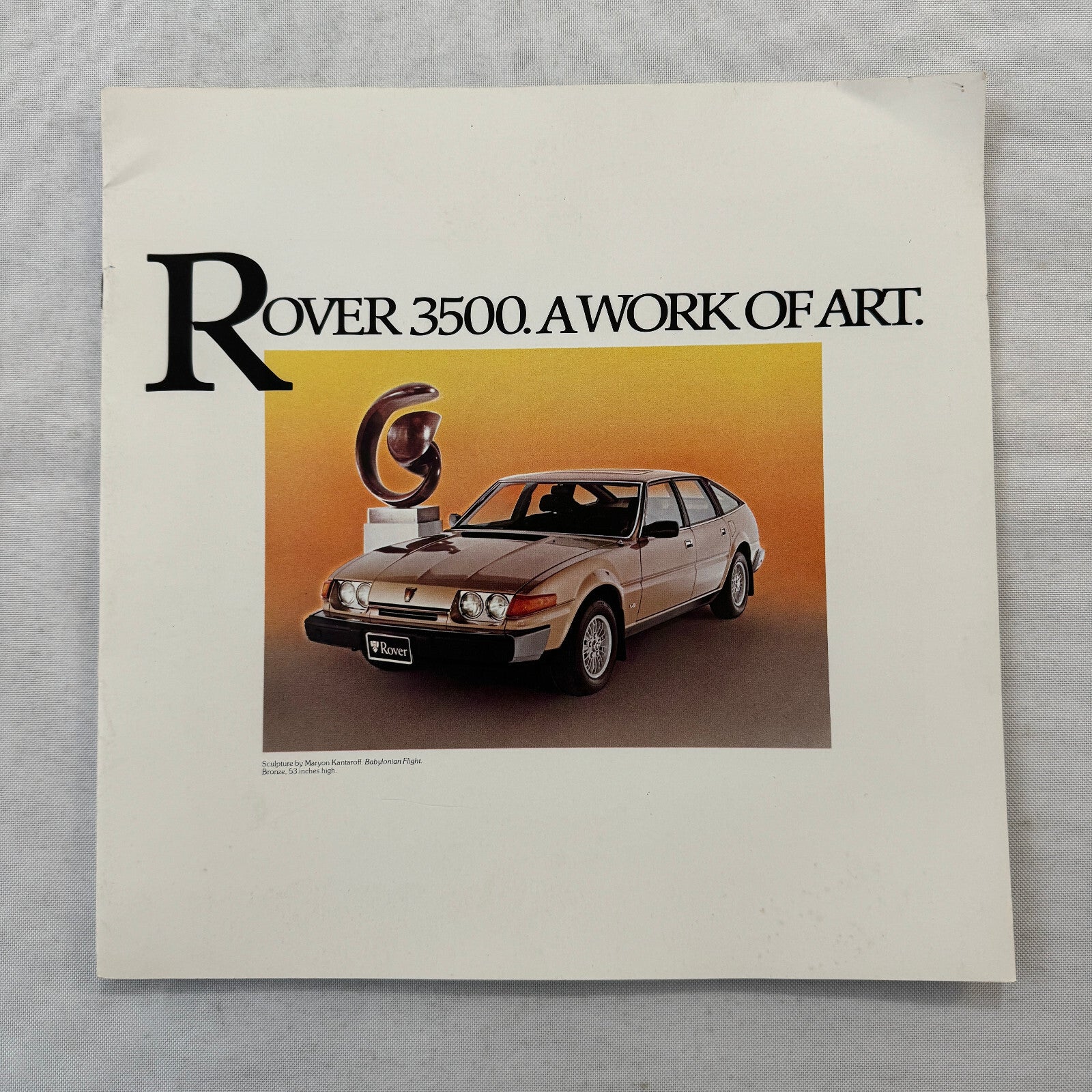 Rover 3500 Car Sales Brochure Catalog Advertising Vintage