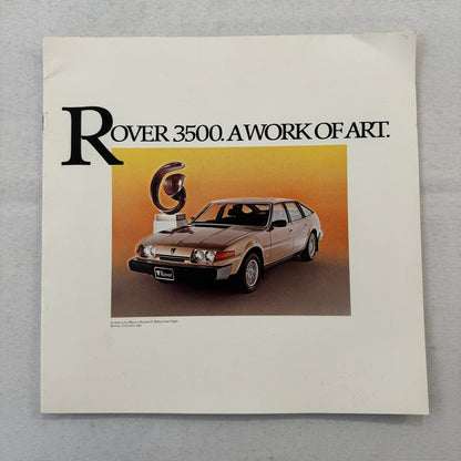 Rover 3500 Car Sales Brochure Catalog Advertising Vintage