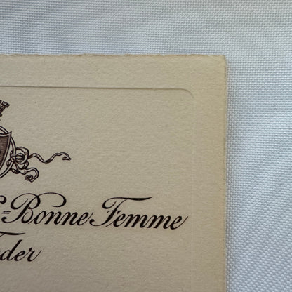 Vintage Hotel Card Hotel Metropole Bonne Femme et Feder Torino Italy Italian