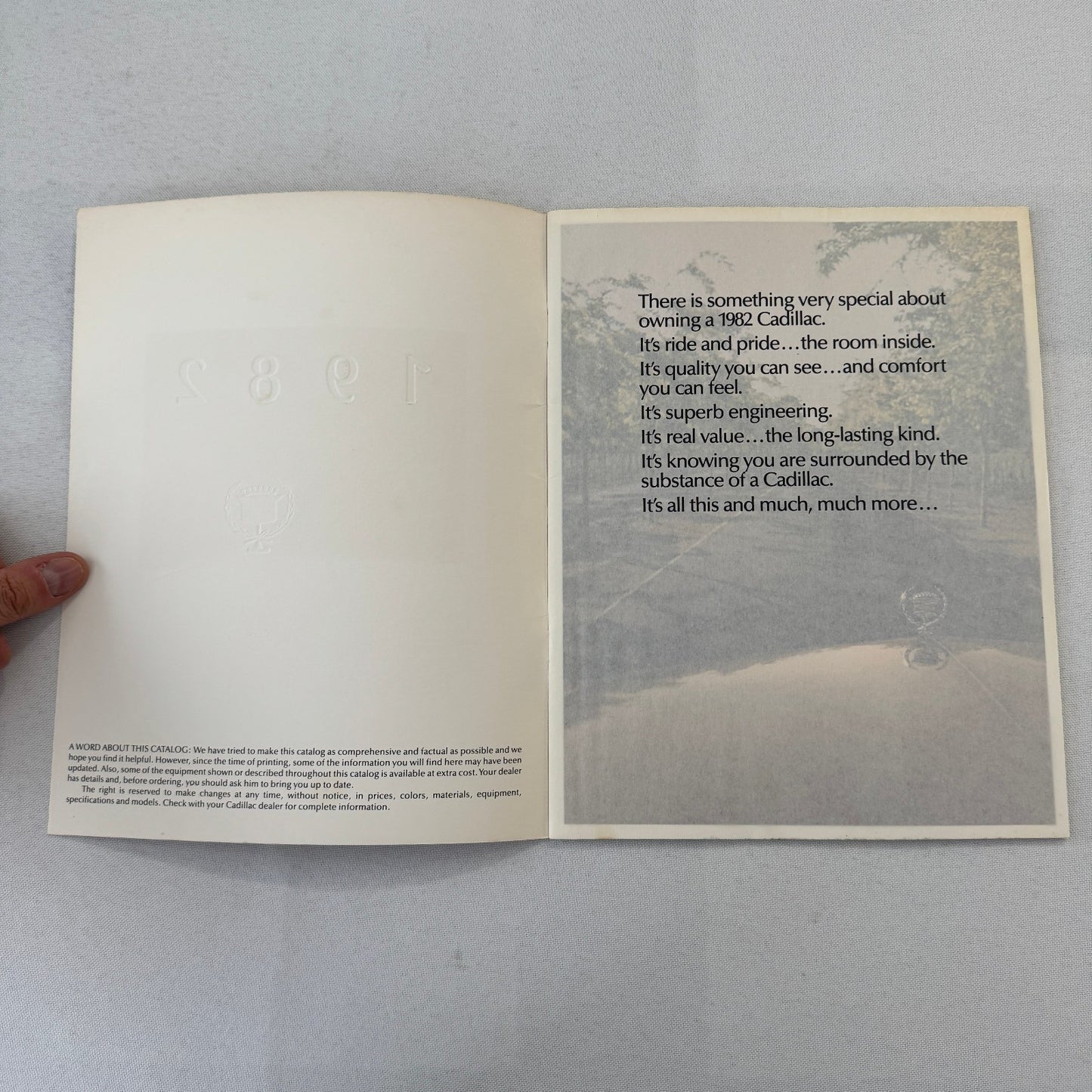 1982 Cadillac Car Sales Brochure Catalog Fleetwood Brougham Eldorado DeVille