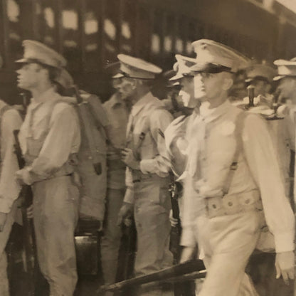 Press Photo Photograph US Marines Mobalized for Cuba 1933 Underwood & Underwood
