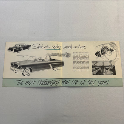 1952 Mercury Car Sales Brochure Catalog Mercury Monterey Convertible Coupe