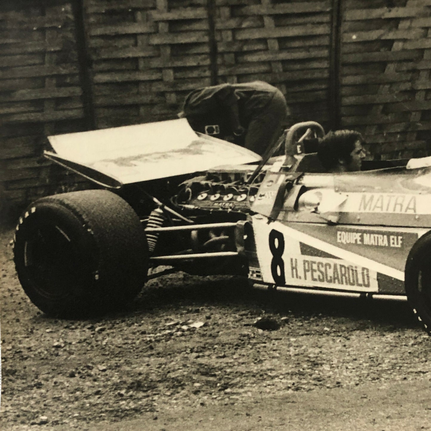 Vintage Racing Car Photo Photograph - Henri Pescarolo Matra Car 