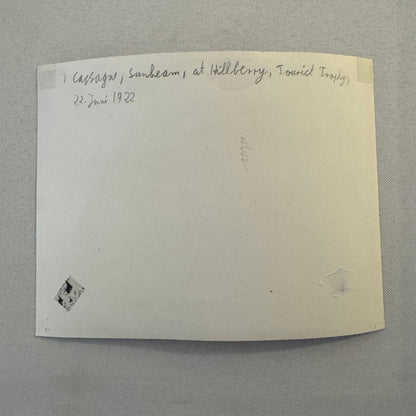 1922 Tourist Trophy TT Race Racing Photo Photograph Vintage Sunbeam Car