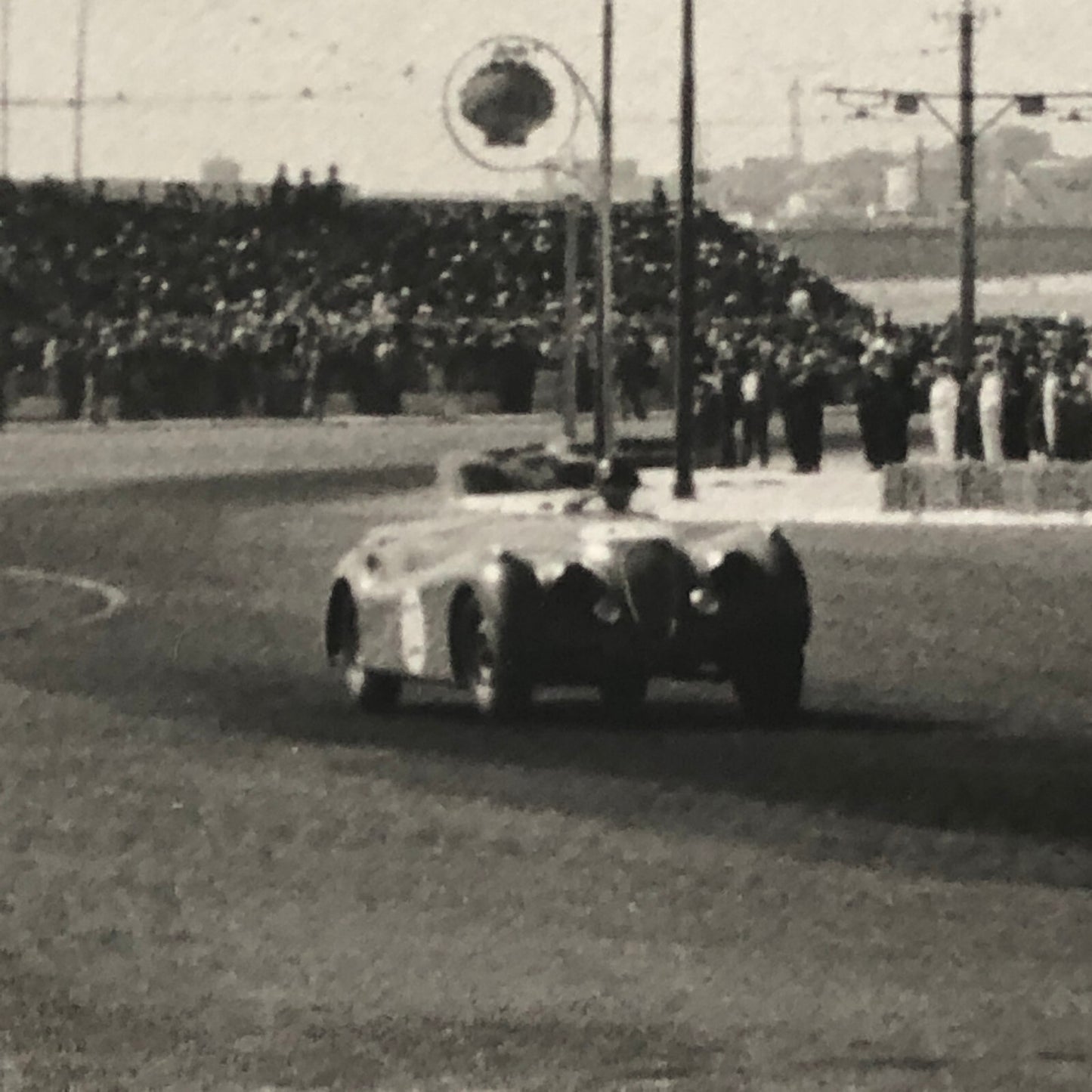 Vintage Racing Car Press Photo Photograph Print Candido Ruiz