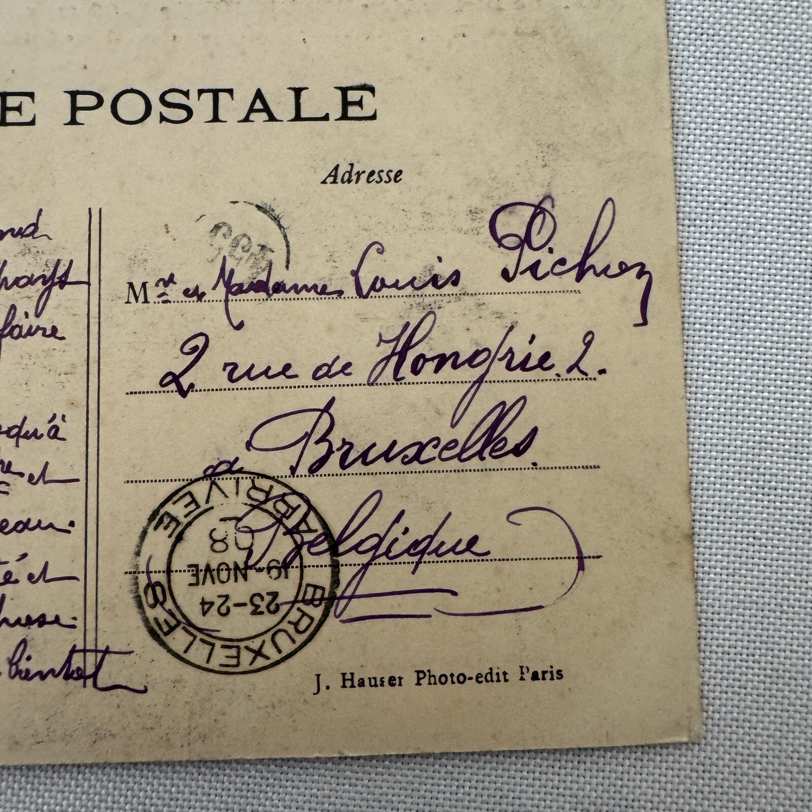 Vintage Zeppelin Airship Dirigible Postcard Post Card French La Republique