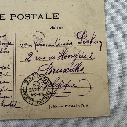 Vintage Zeppelin Airship Dirigible Postcard Post Card French La Republique