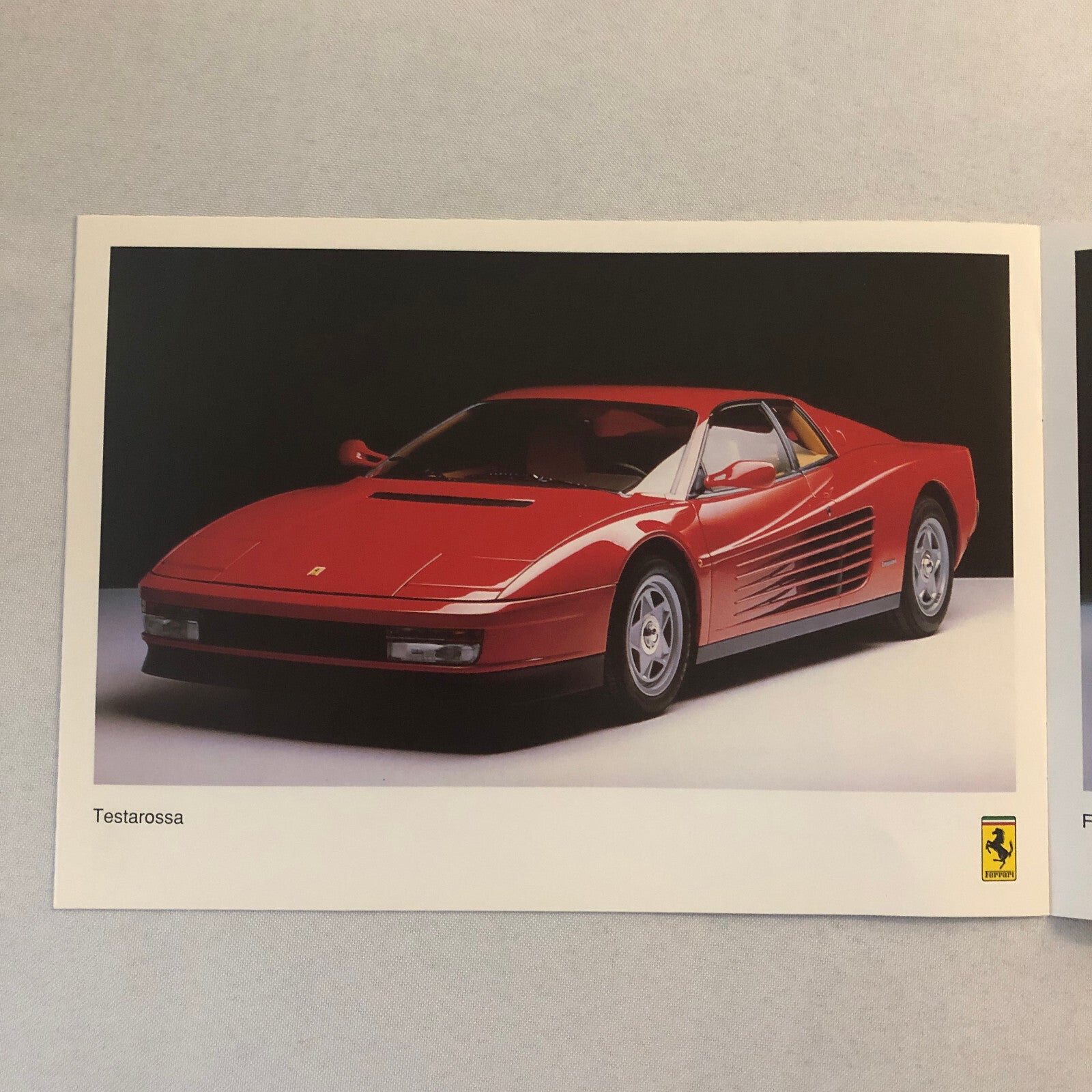 Ferrari Sales Brochure F40 Testarossa 348 Mondial Cabriolet Garage Francorchamps