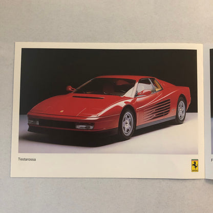 Ferrari Sales Brochure F40 Testarossa 348 Mondial Cabriolet Garage Francorchamps