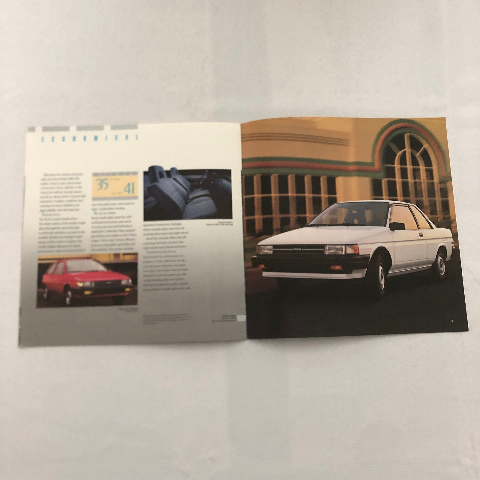 1989 Toyota Tercel Car Sales Brochure Catalog Advertising Vintage Coupe Hatch