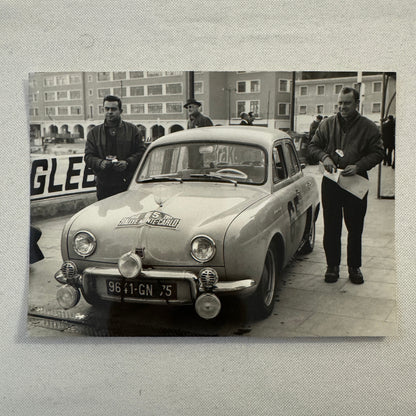1958 Rallye Monte Carlo Renault Dauphine Car Photo Photograph Rally Racing