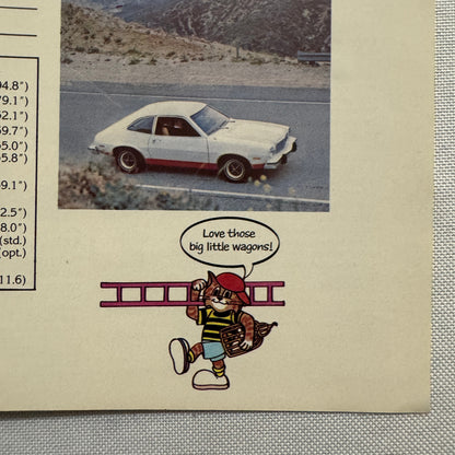 1978 Mercury Bobcat Car Sales Brochure Catalog Special SC Station Wagon Vintage