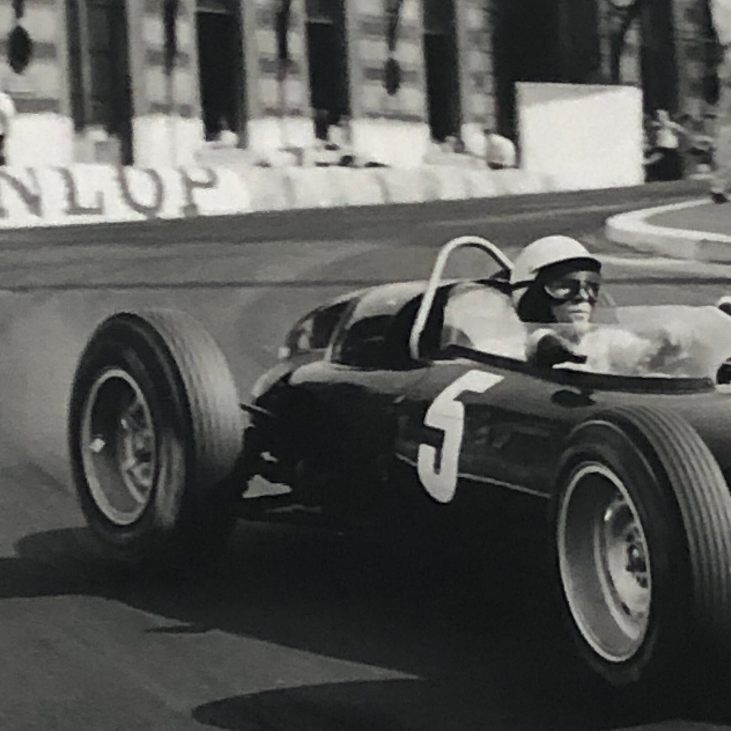 Vintage Racing Photo Photograph Richie Ginther BRM Car Monaco