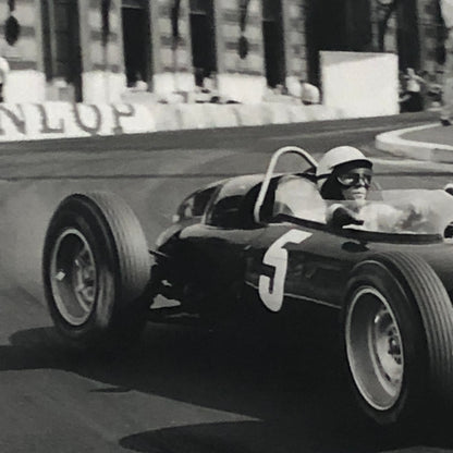 Vintage Racing Photo Photograph Richie Ginther BRM Car Monaco