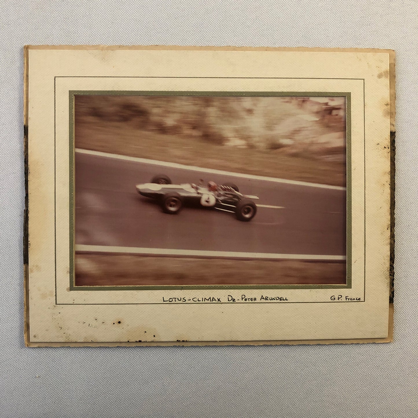 Lotus Climax Peter Arundell Racing Car Photo Photograph French Grand Prix