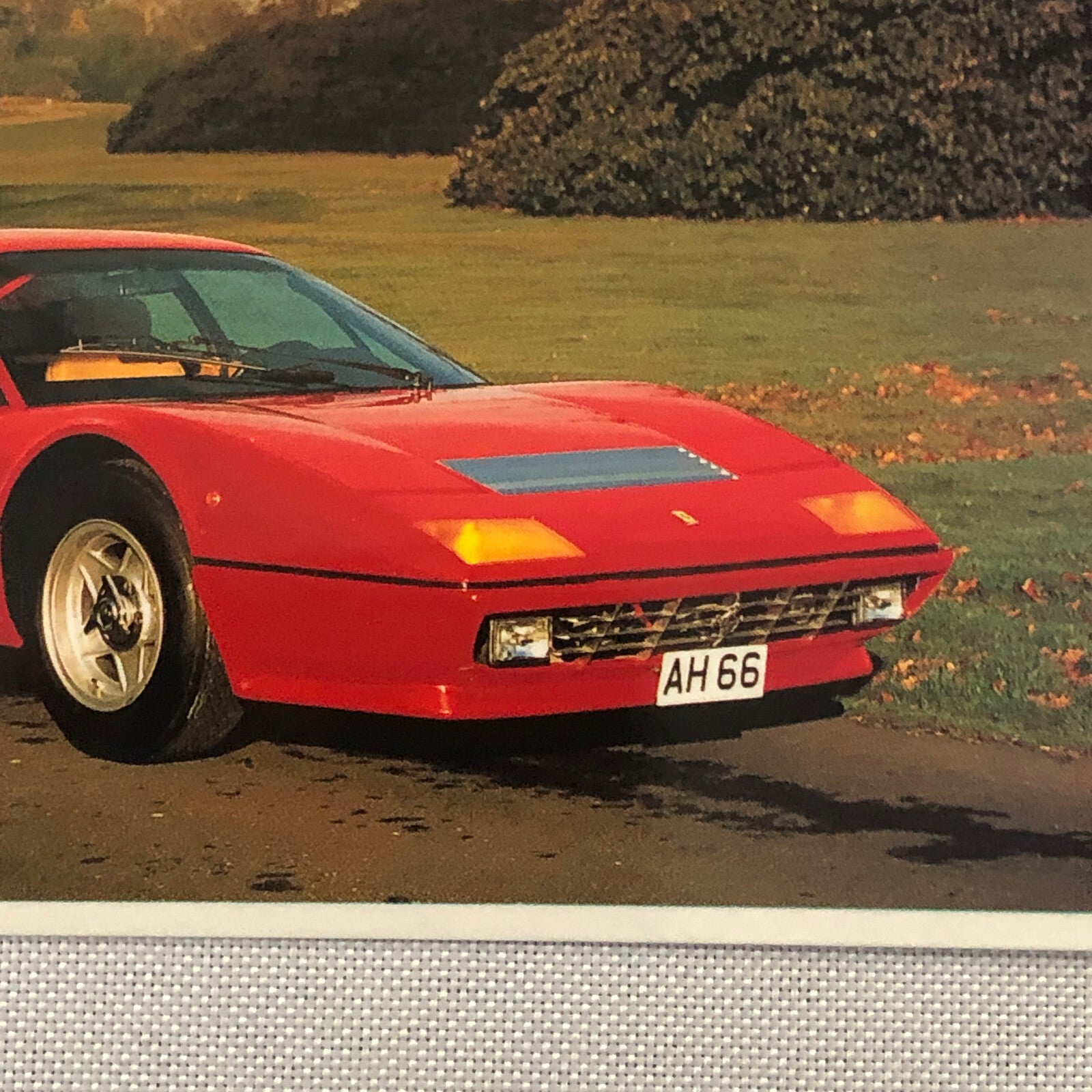Ferrari 512 BB Boxer Car Postcard Post Card