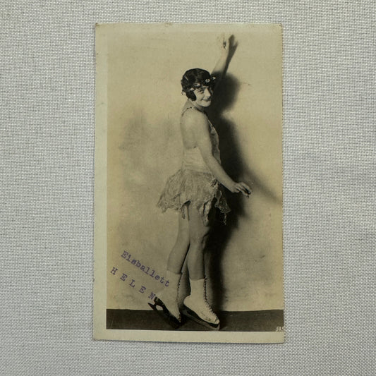 Vintage Ice Skating Dancing Ice Ballet Circus Performer Postcard Post Card