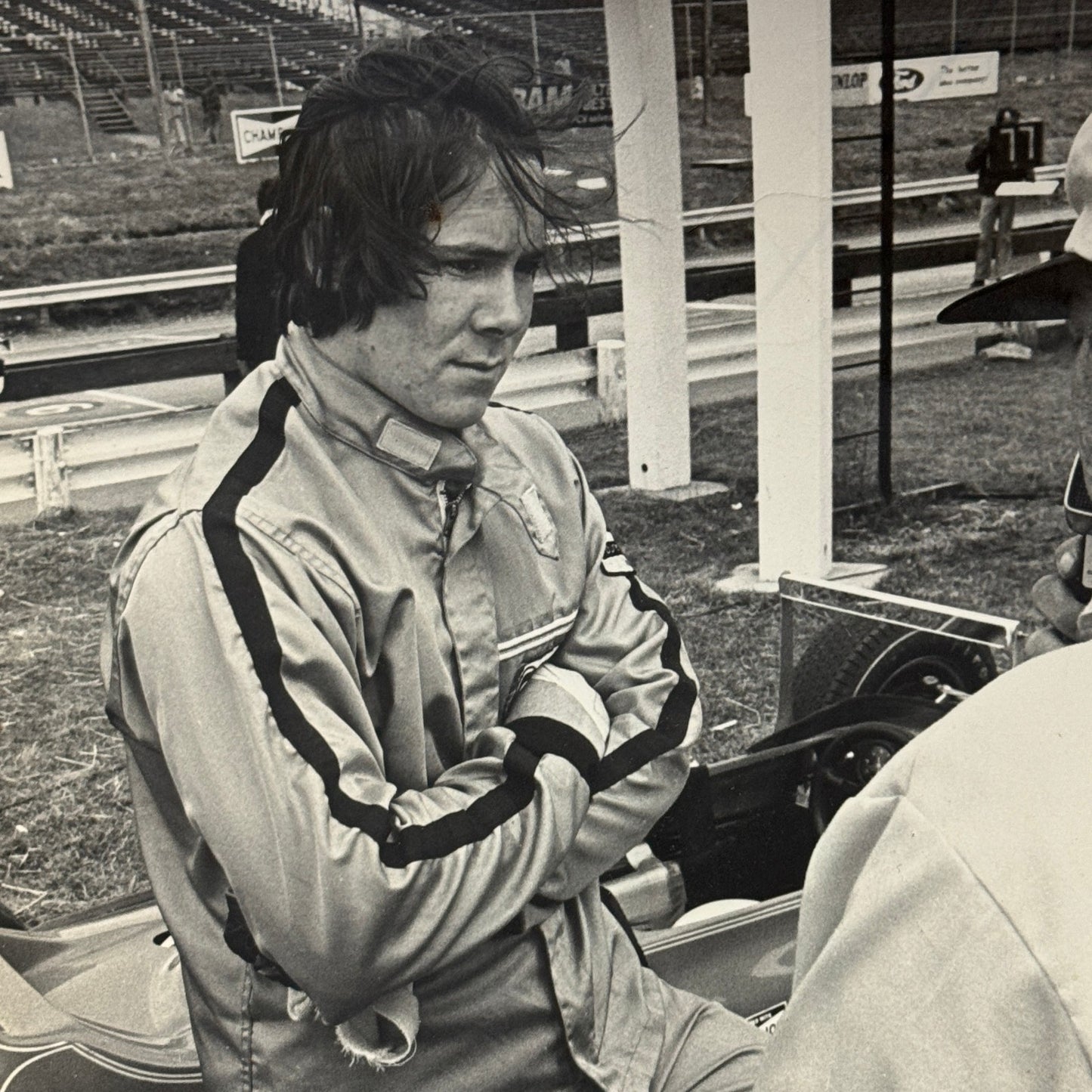 Vintage Car Racing Photo David Loring Race Driver Press Photograph Print