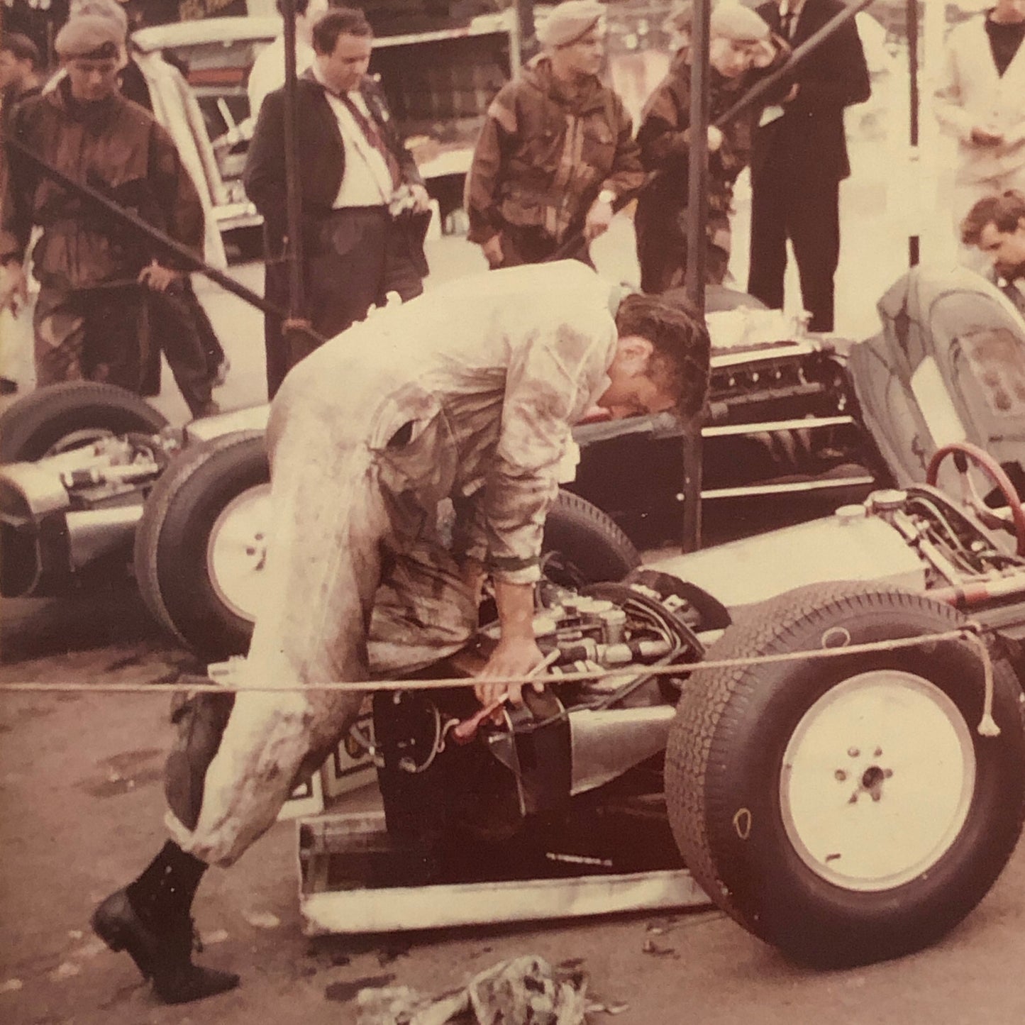 Chris Amon Lotus BRM Racing Car Vintage Photo Photograph Print