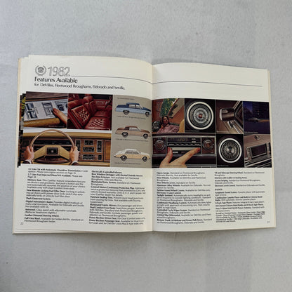 1982 Cadillac Car Sales Brochure Catalog Fleetwood Brougham Eldorado DeVille