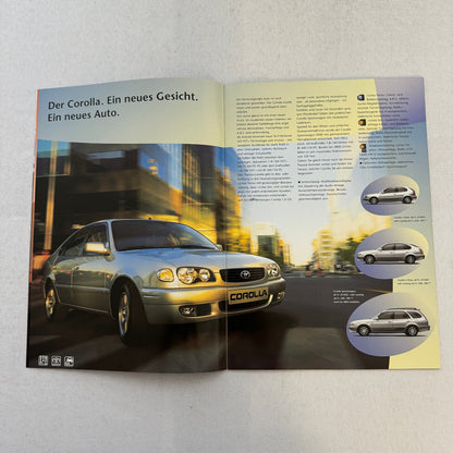 2000 Toyota Car Sales Brochure Catalog MR2 Celica Previa Landcruiser GERMAN TEXT