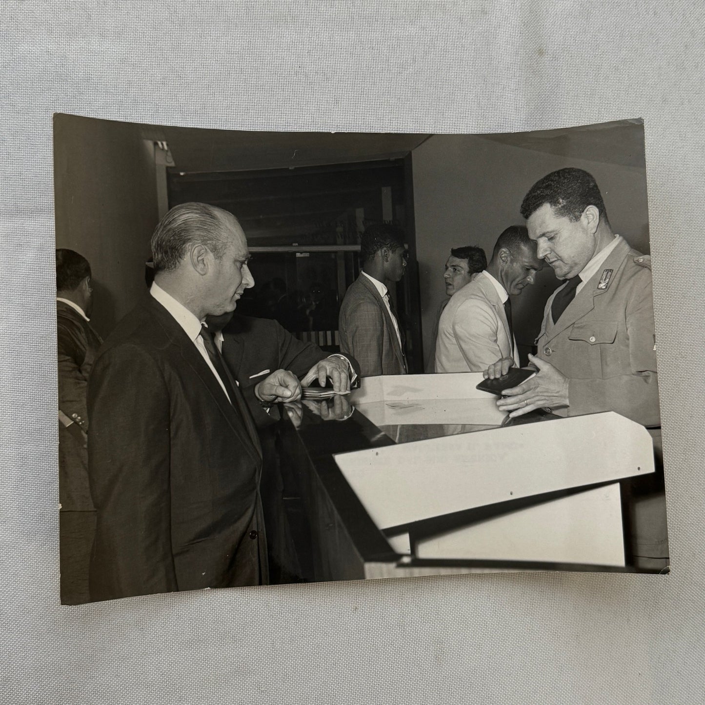 Juan Manuel Fangio Racing Driver Press Photo Photograph Vintage 1963