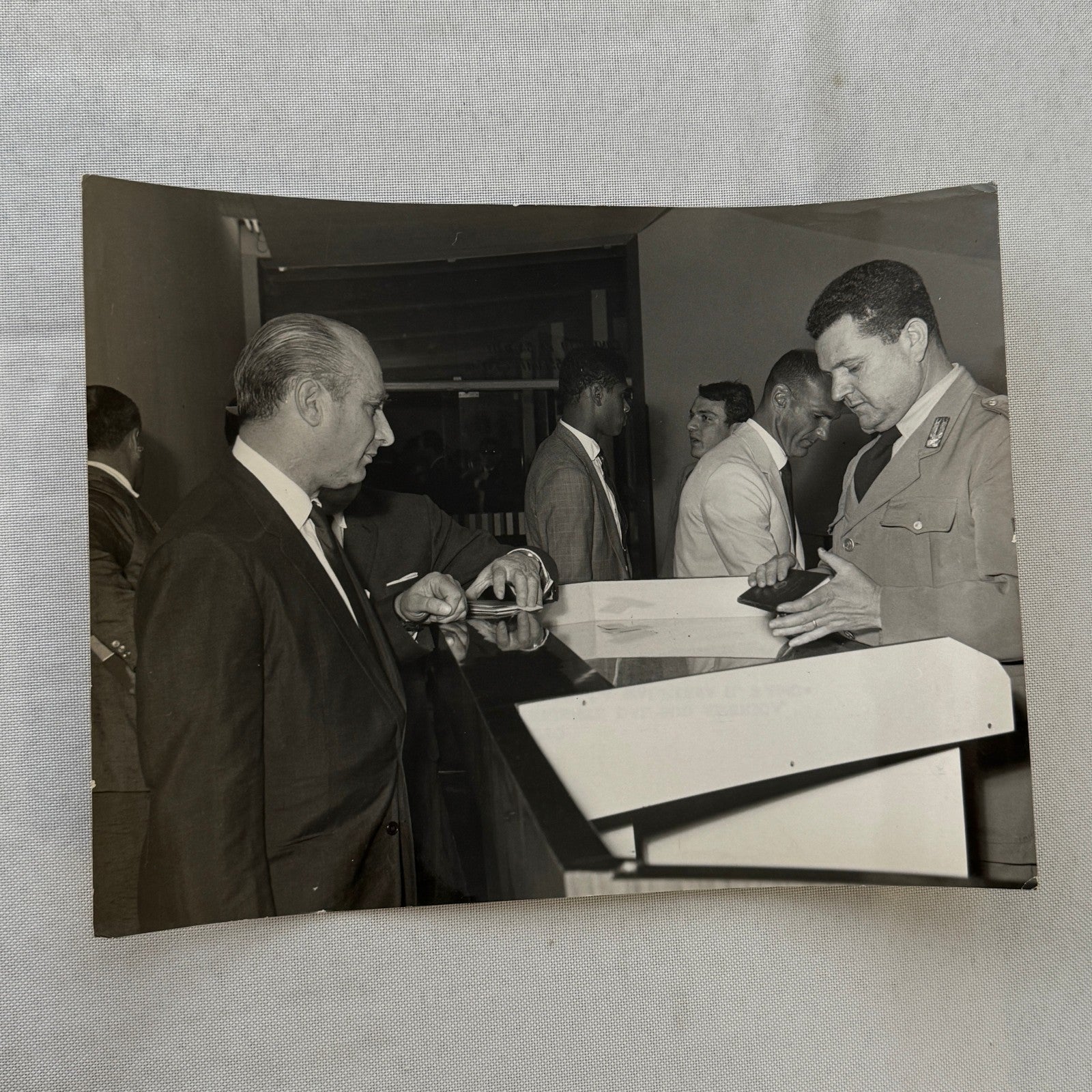 Juan Manuel Fangio Racing Driver Press Photo Photograph Vintage 1963