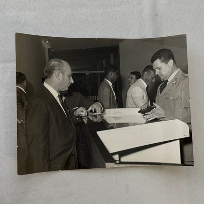 Juan Manuel Fangio Racing Driver Press Photo Photograph Vintage 1963