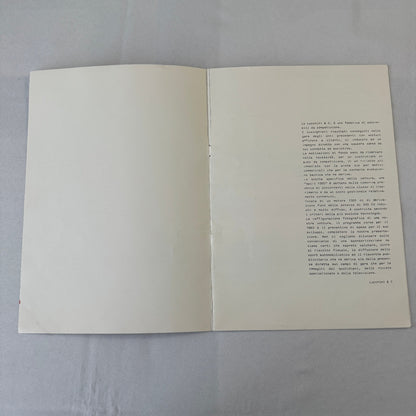 1983 Lucchini Racing Team Brochure Sport 1300 ITALIAN Text