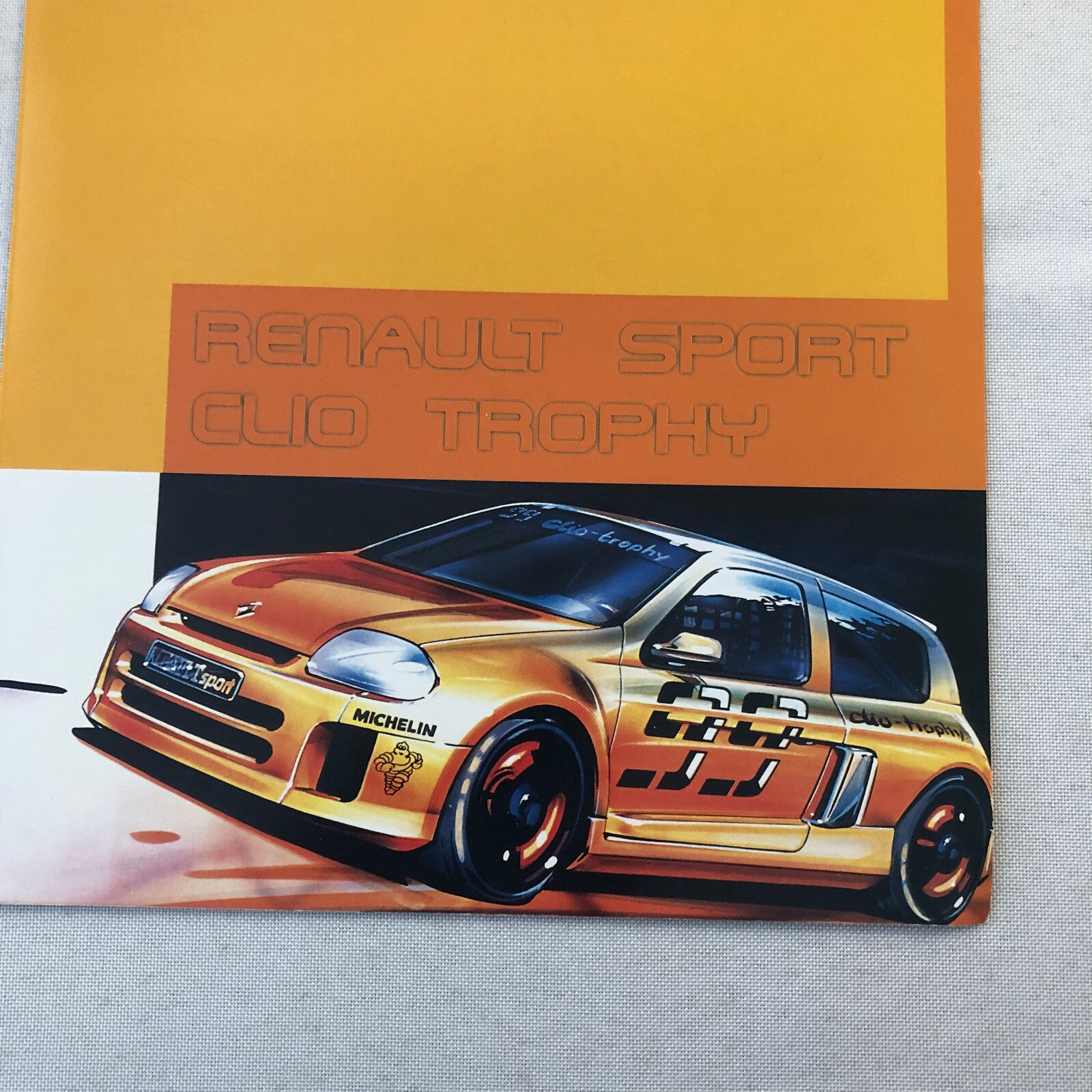 Renault Sport Clio Trophy Racing Car Sales Brochure Catalog Barcelona Spanish