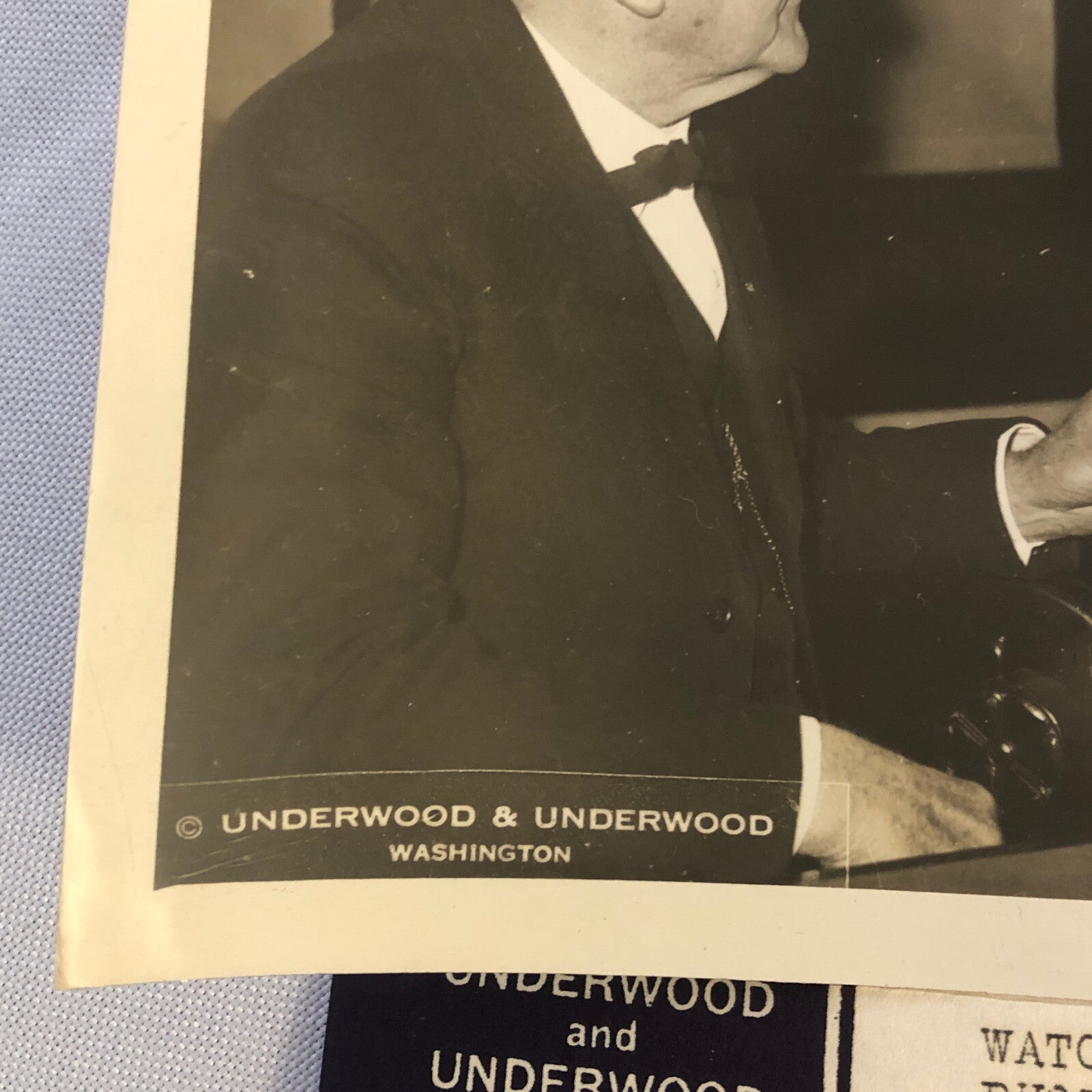 Press Photo Photograph Senator Norris Christmas Telegram 1933 Tennessee Valley