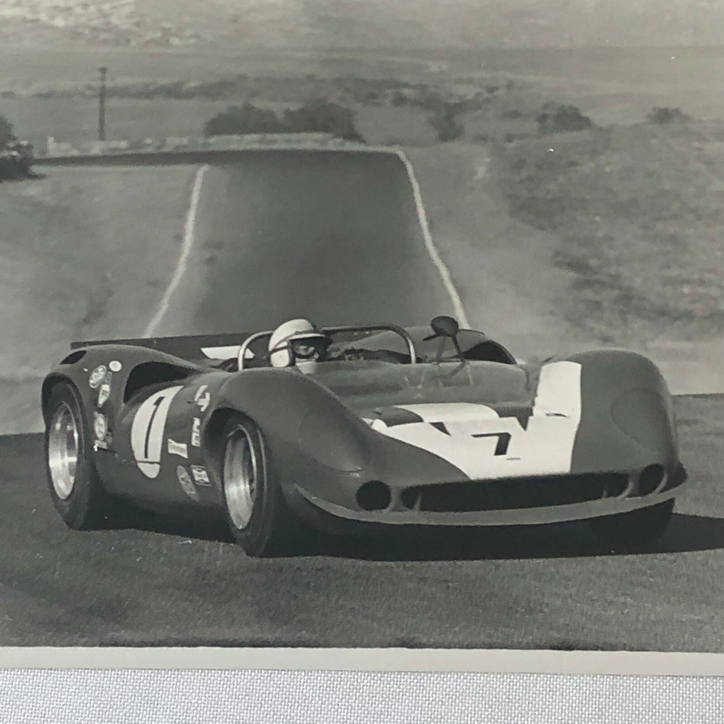 Vintage John Surtees Lola CanAm Racing Car Photo Photograph Bernard CAHIER 