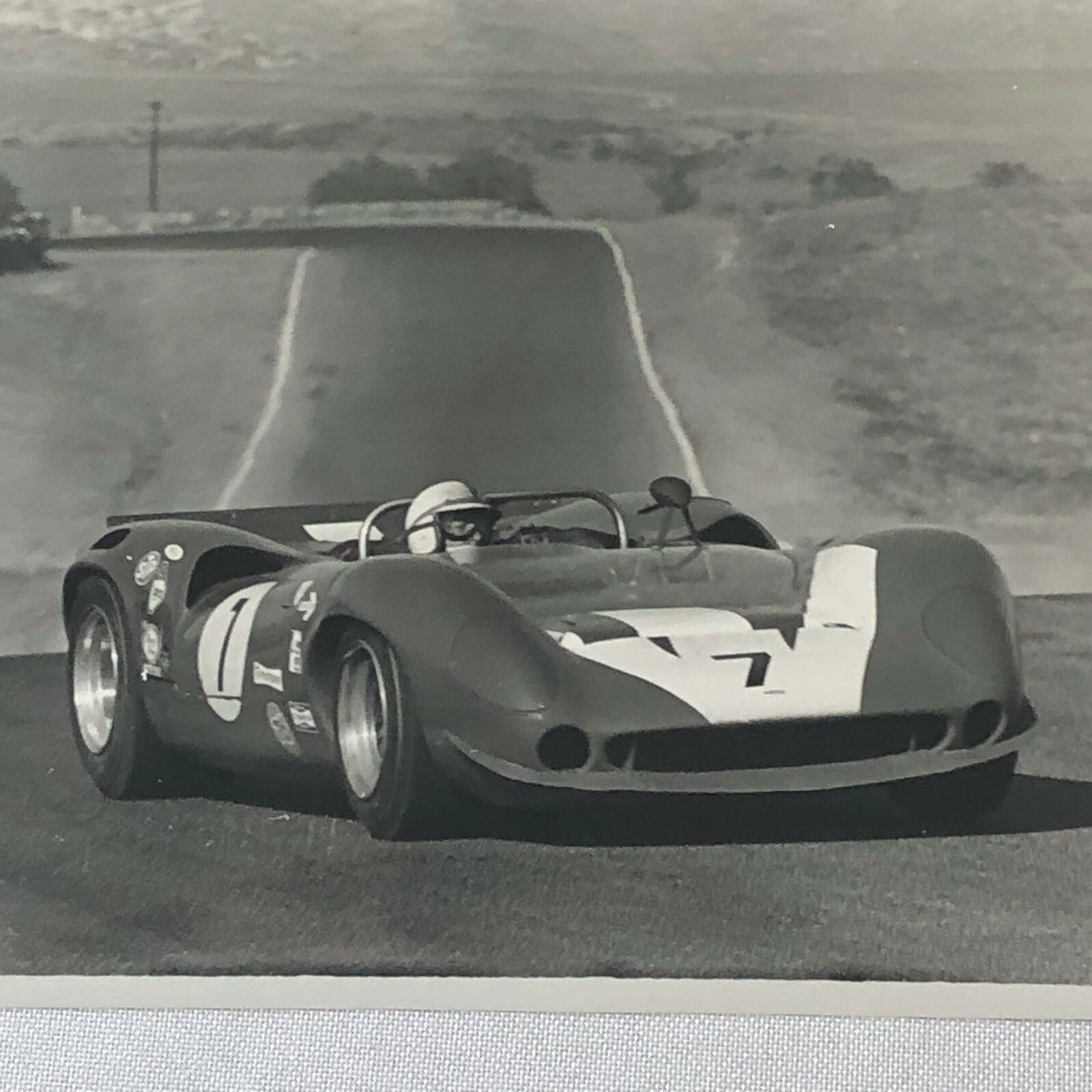 Vintage John Surtees Lola CanAm Racing Car Photo Photograph Bernard CAHIER 