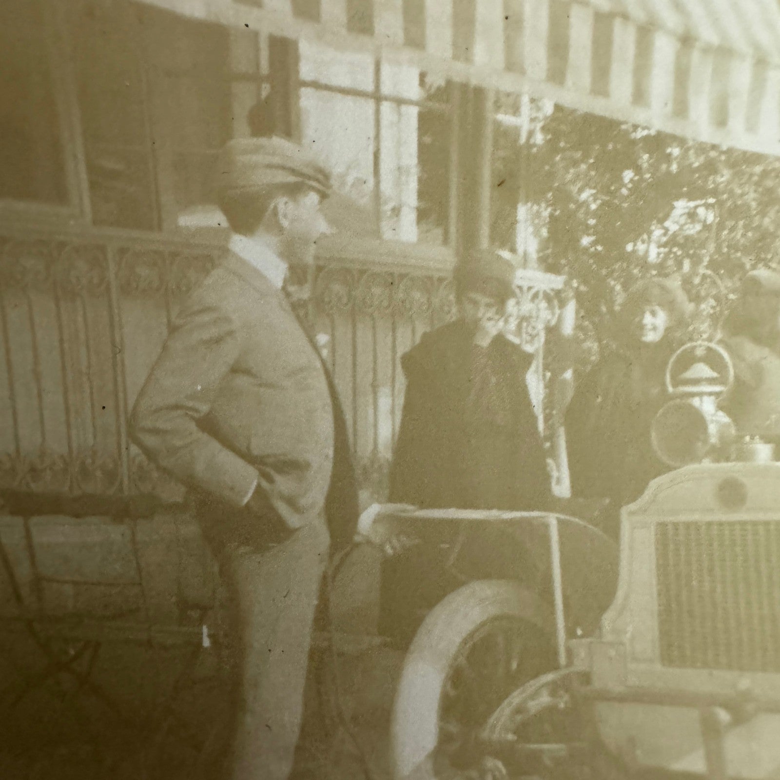 Vintage Car Automobile Photo Photograph Print People
