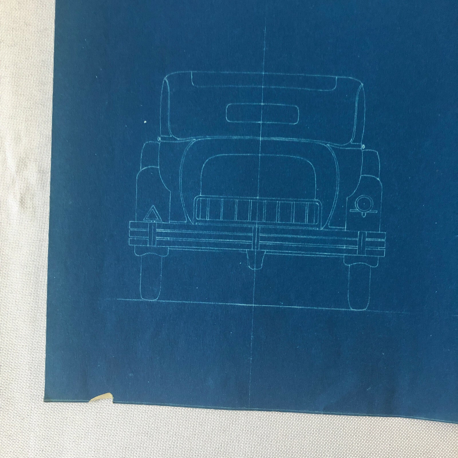 1929 Coachbuilder Car Design Blueprint Rendering Blue Print Sedan Body Style