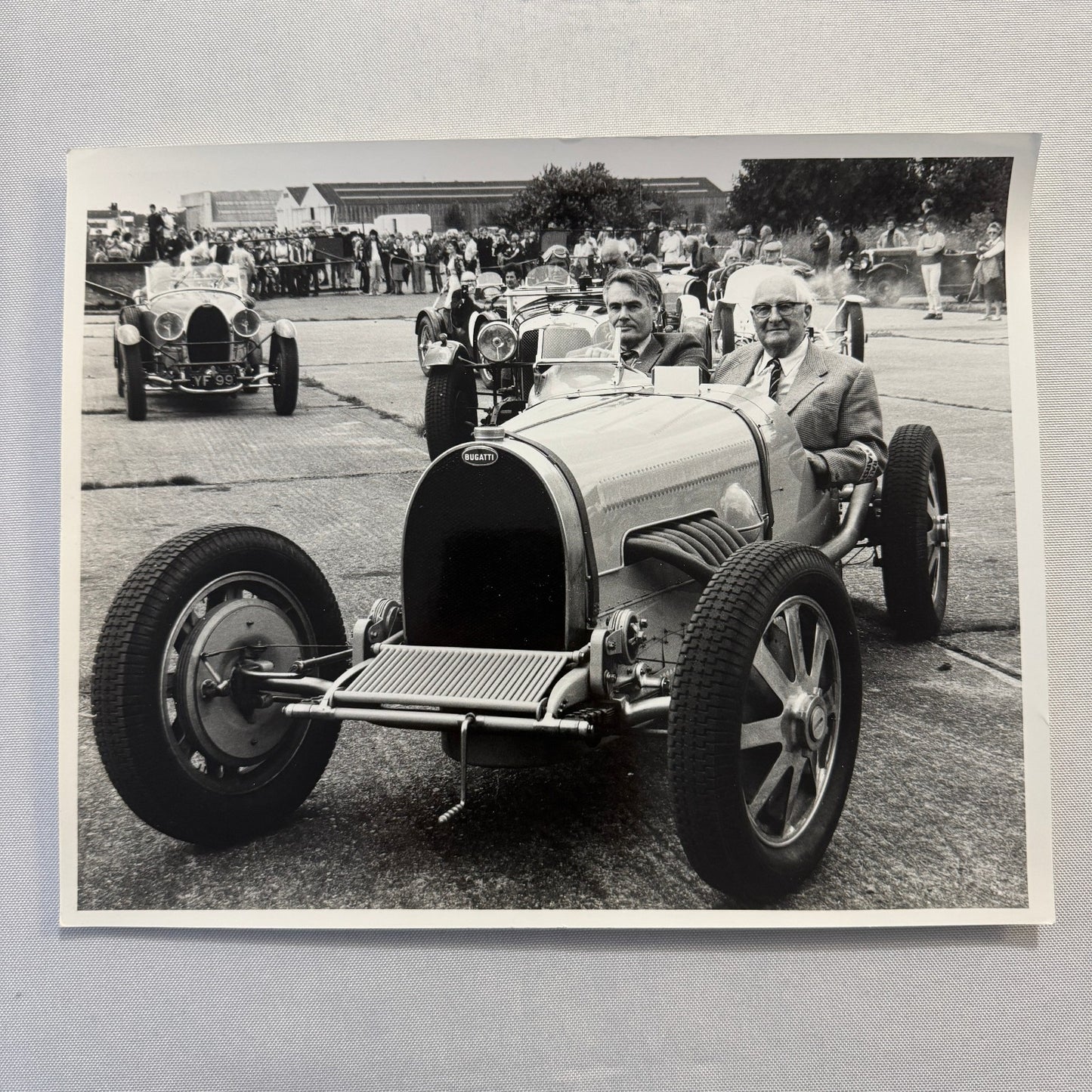 Vintage Bugatti Racing Car Photo Photograph Historic Event Modern Print
