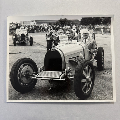Vintage Bugatti Racing Car Photo Photograph Historic Event Modern Print