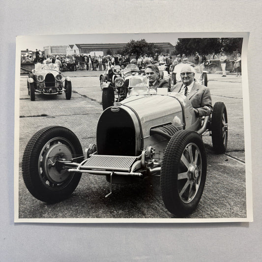 Vintage Bugatti Racing Car Photo Photograph Historic Event Modern Print