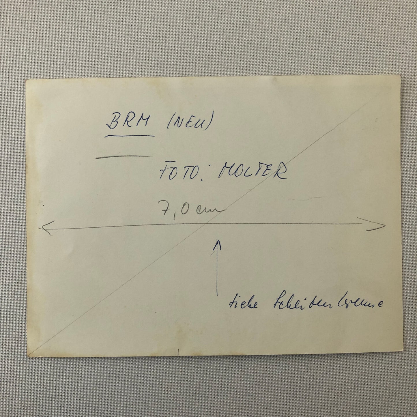 Vintage Racing Photo Photograph BRM Car