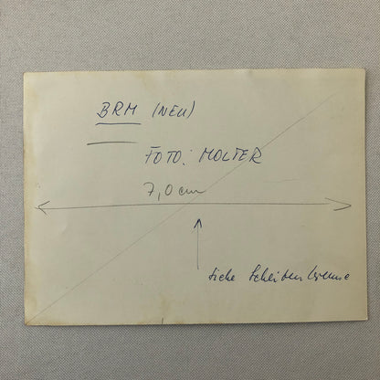 Vintage Racing Photo Photograph BRM Car