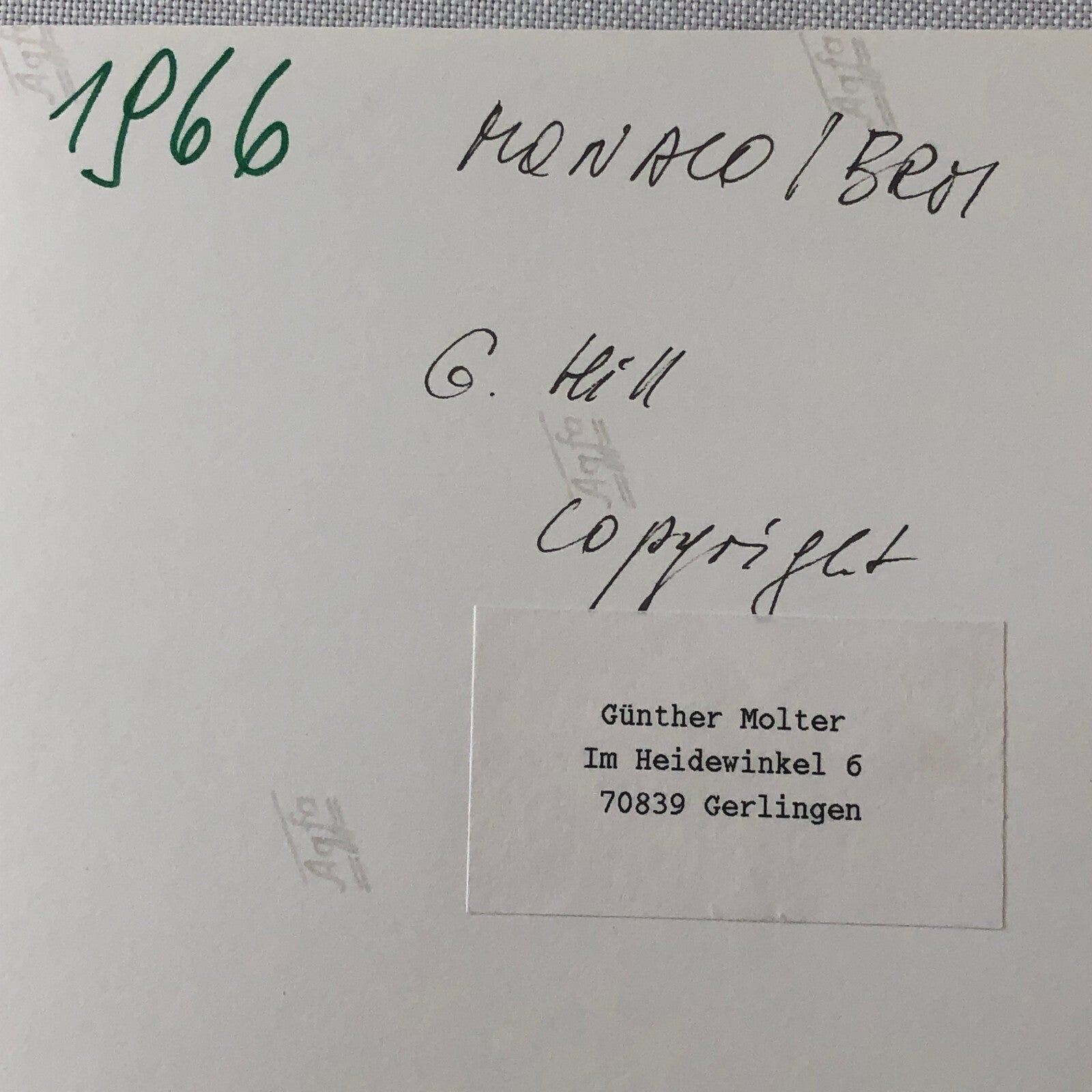 1966 Graham Hill BRM Racing Monaco Grand Prix Car Photo Photograph Print