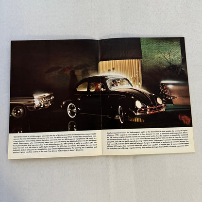 Volkswagen VW 1200 Beetle Bug Car Sales Brochure Catalog Advertising Vintage