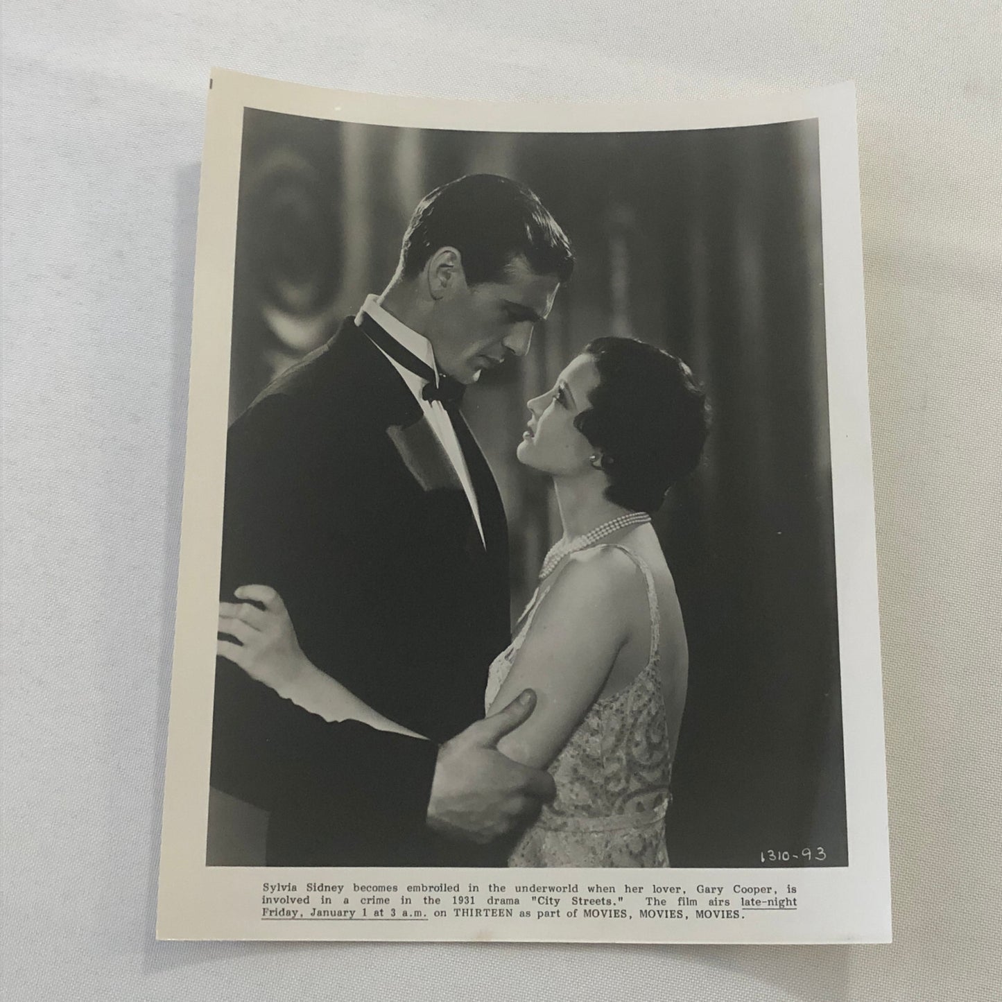 City Streets Movie Gary Cooper Sylvia Sidney Press Photo Photograph Film