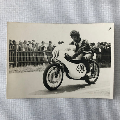 Vintage Motorcycle Racing Photo photograph Rider Kai Kuparinen Yamaha 1971