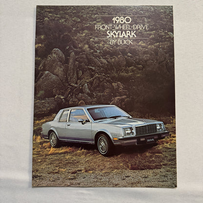 1980 Buick Skylark Car Sales Brochure Catalog Vintage Car Advertising