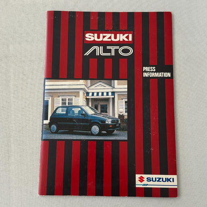 Suzuki Alto Car Press Kit Brochure Catalog Photos European