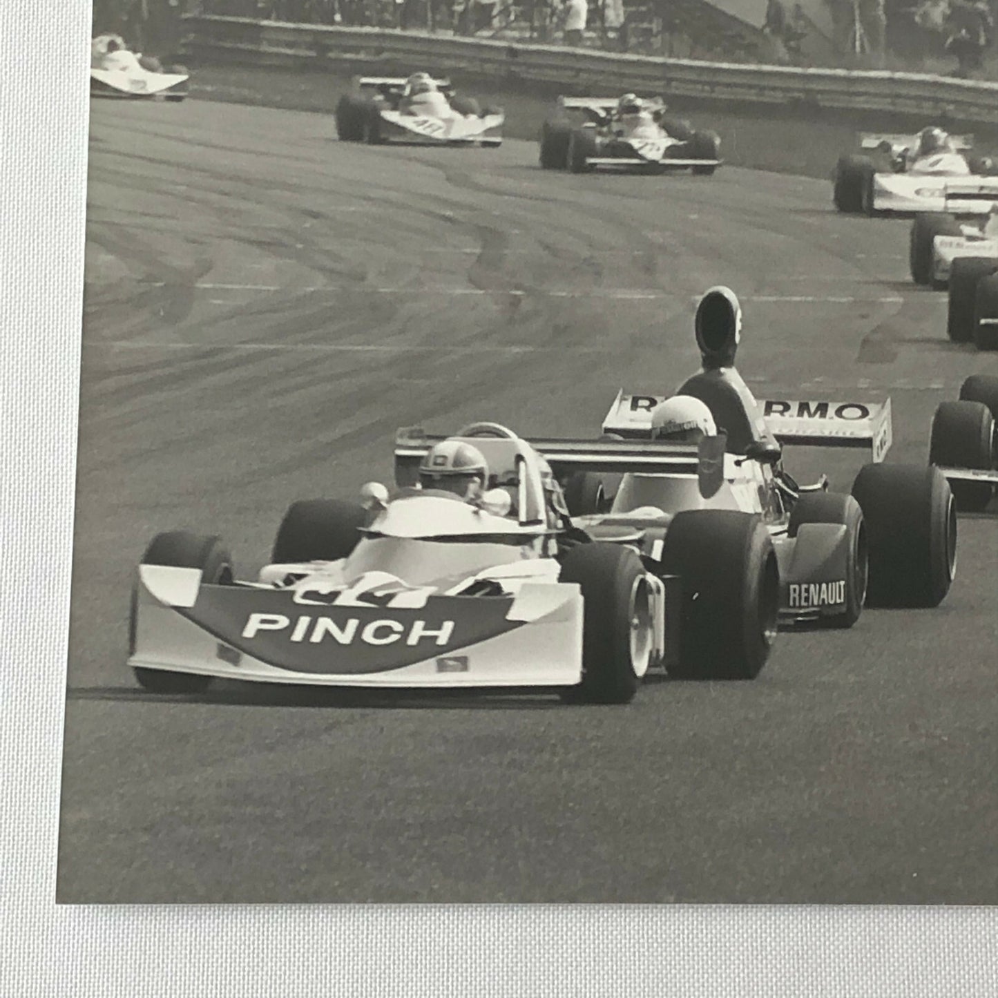 Vintage 1976 Formula 2 F2 Thruxton Grand Prix Racing Photo Photograph Cars 