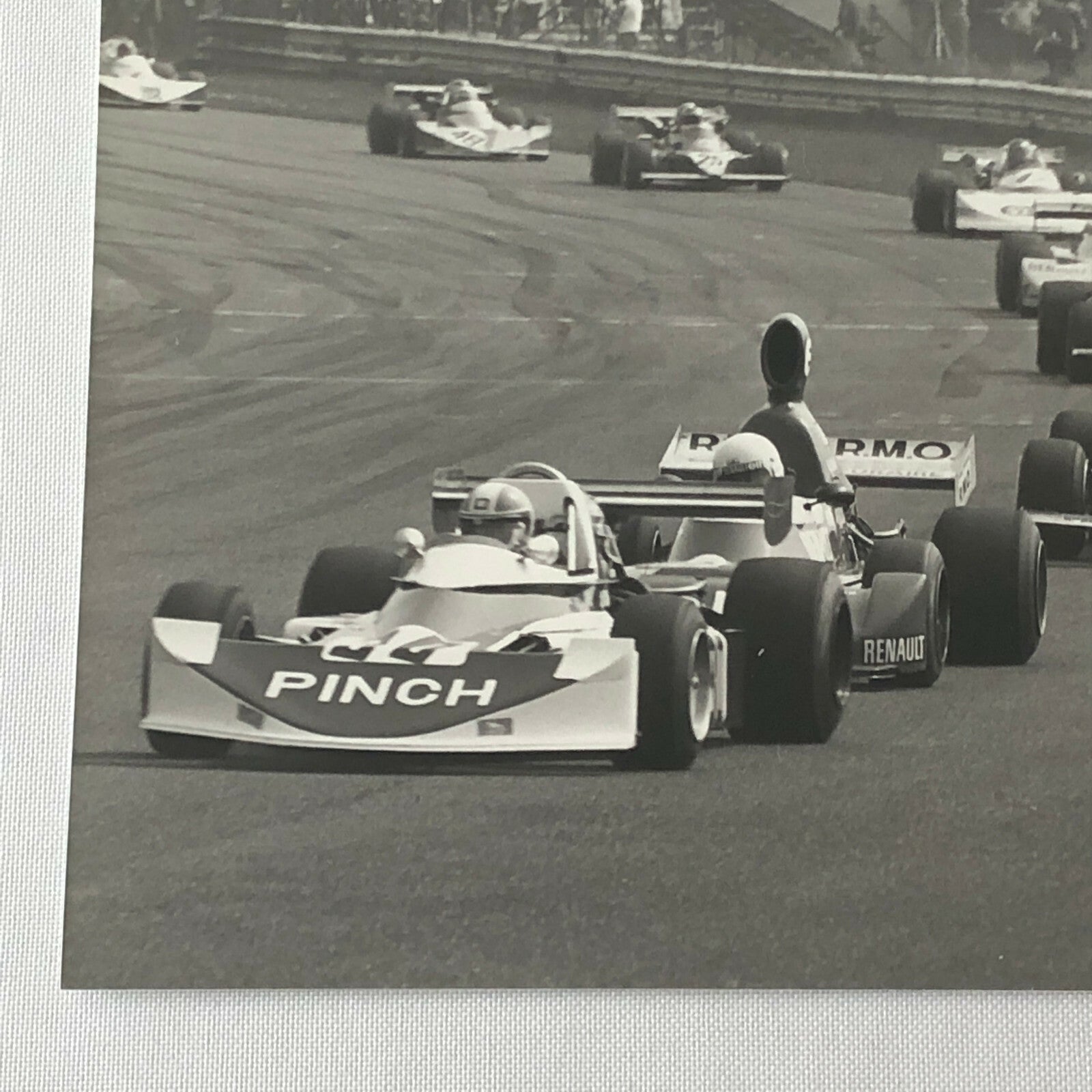 Vintage 1976 Formula 2 F2 Thruxton Grand Prix Racing Photo Photograph Cars 