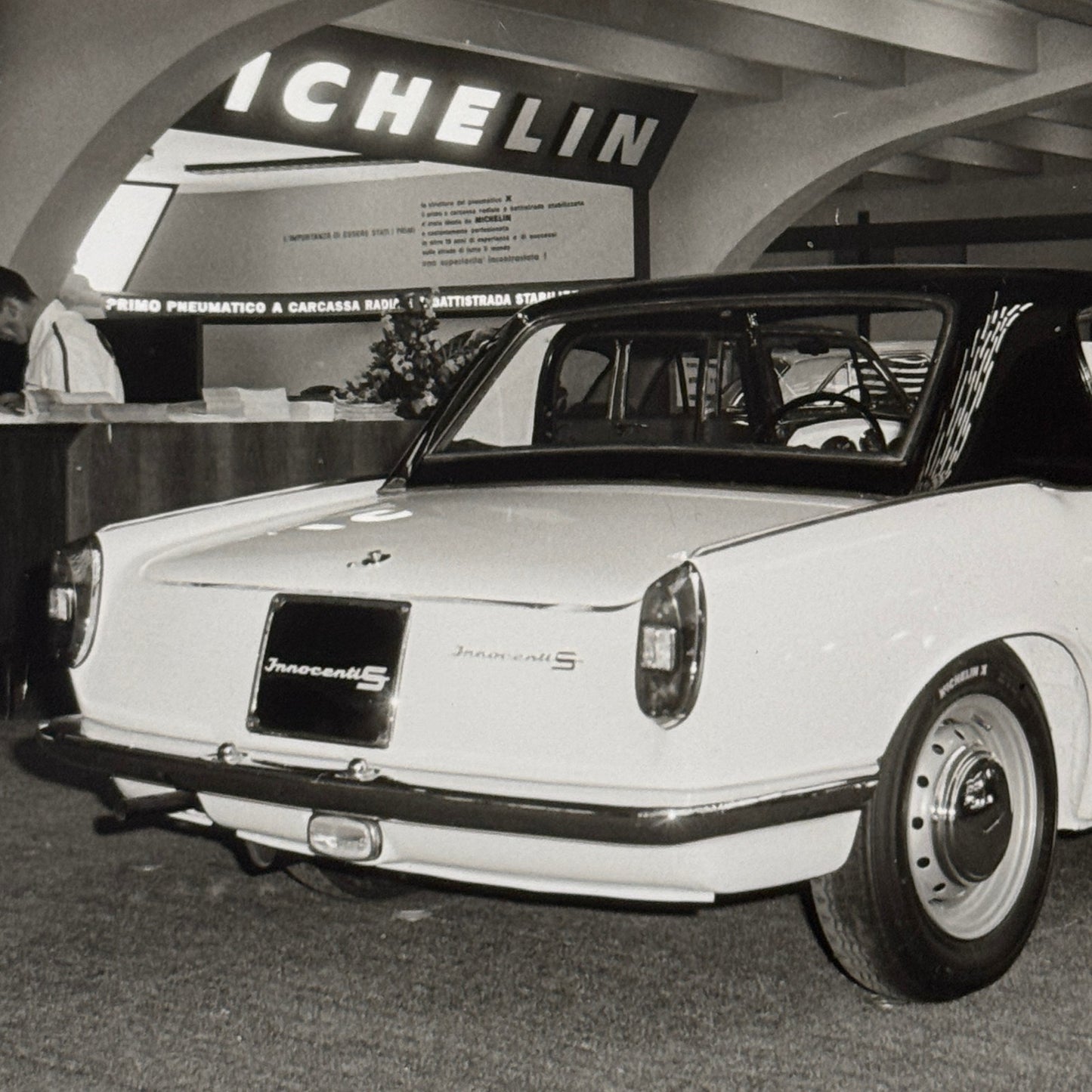 Innocenti S Car Automobile at Atuo Show Vintage Photo Photograph Print Lot 2x