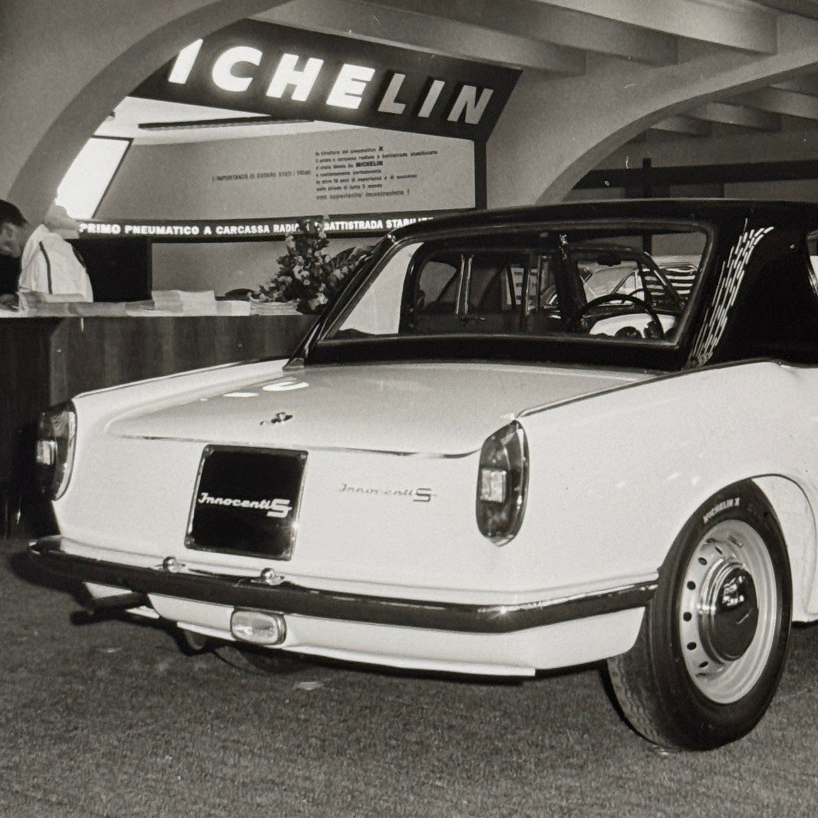 Innocenti S Car Automobile at Atuo Show Vintage Photo Photograph Print Lot 2x